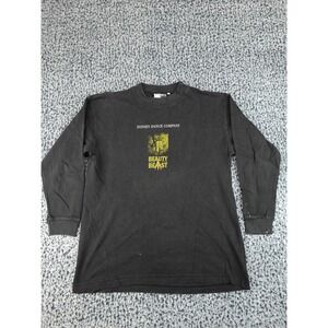 Playbill Sydney Dance Company T-Shirt Mens L Black Beauty‎ and the Beast LS